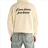 Cream "If you know, You know" Embroidered Hoodie